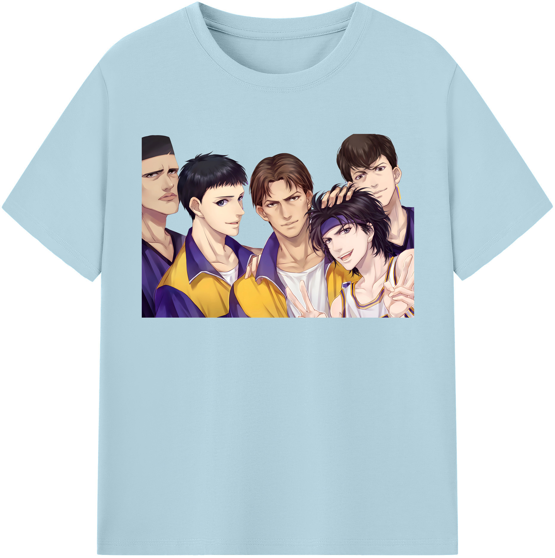 SLAM DUNK／スラムダンク 綿100％半袖Tシャツ（フロントプリント）